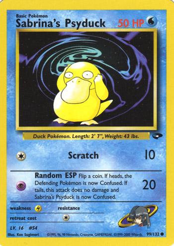 Sabrina's Psyduck #099 Gym Challenge (EN)