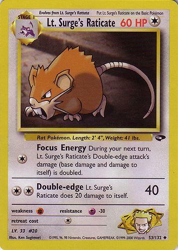 Lt. Surge's Raticate #053 Gym Challenge (EN)