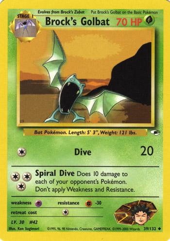 Brock's Golbat #039 Gym Heroes (EN)