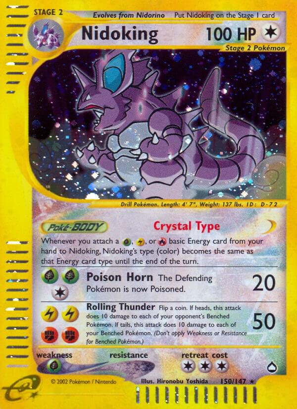 Nidoking Crystal #150 Aquapolis (EN)