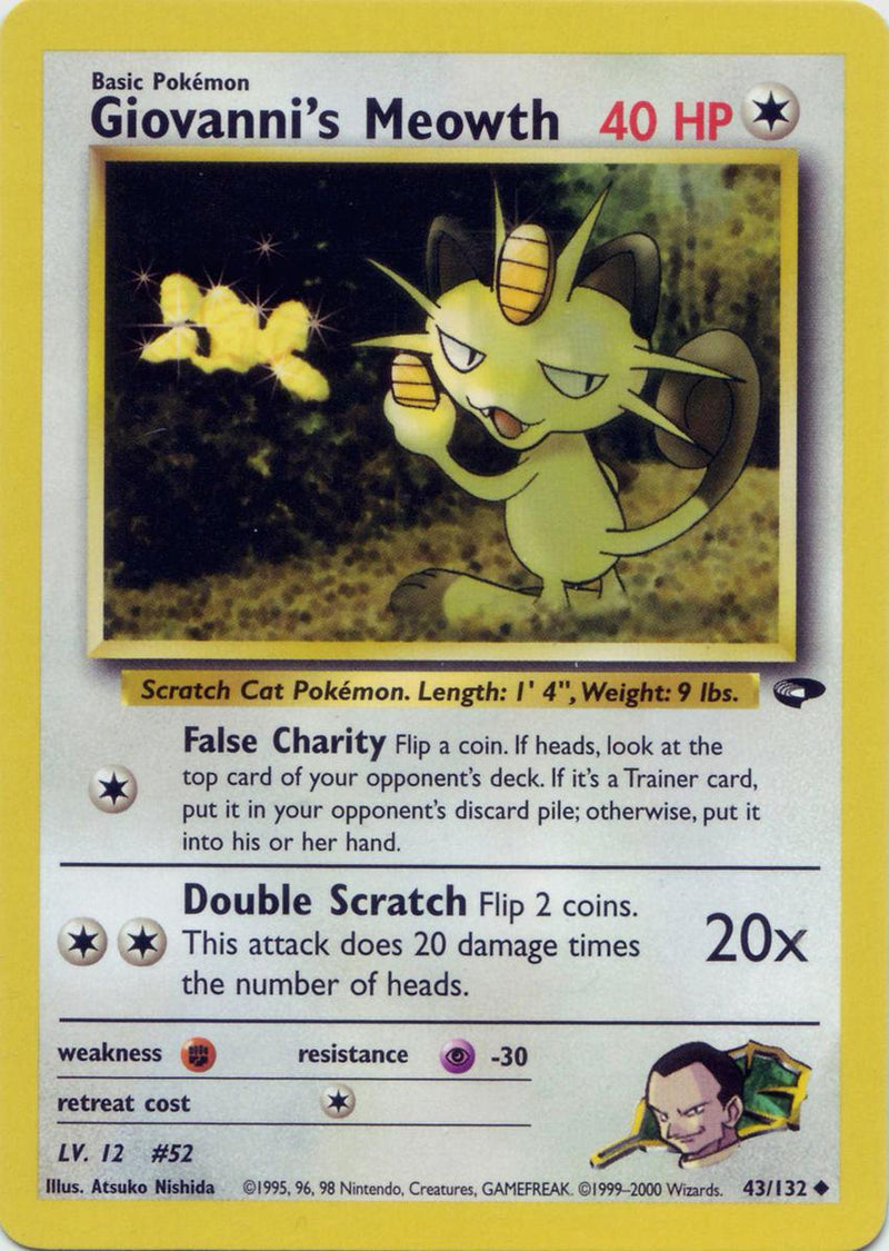 Giovanni's Meowth #043 Gym Challenge (EN)