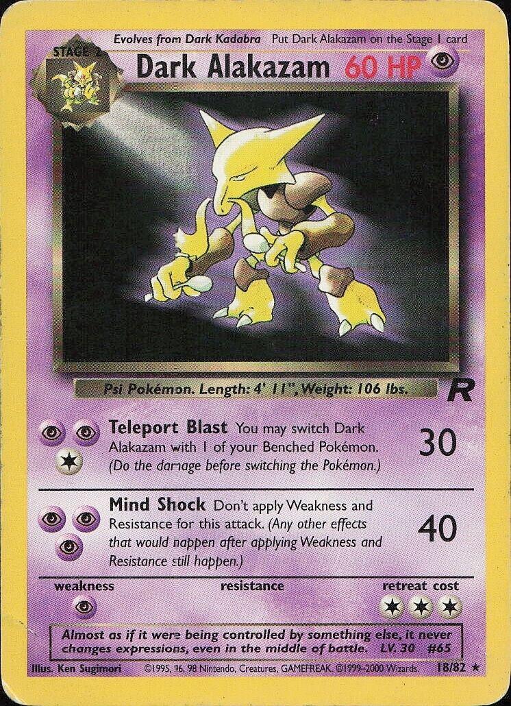 Dark Alakazam #018 Team Rocket (EN)