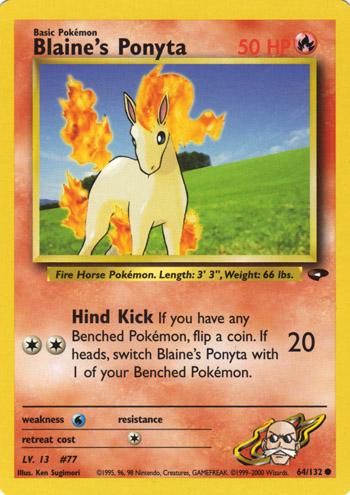 Blaine's Ponyta #064 Gym Challenge (EN)