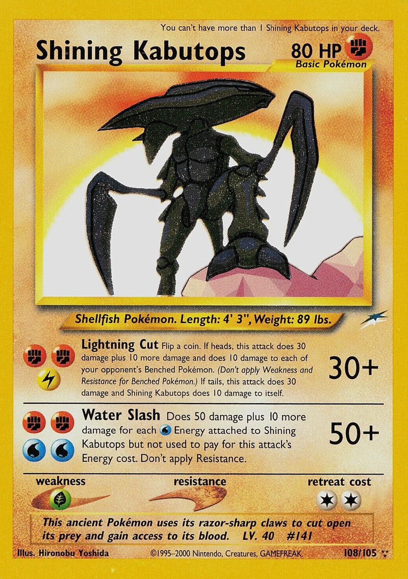 Shining Kabutops #108 Neo Destiny (EN)