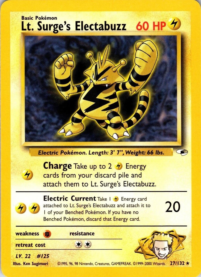 Lt. Surge's Electabuzz #027 Gym Heroes (EN)