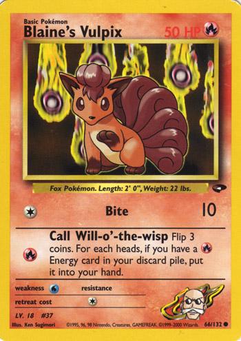 Blaine's Vulpix #066 Gym Challenge (EN)
