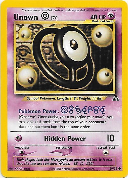 Unown O #069 Neo Discovery (EN)