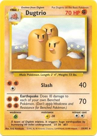 Dugtrio #019 Base Set (EN)