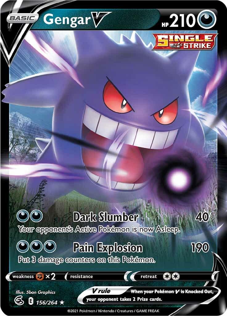 Gengar V #156 Fusion Strike (EN)