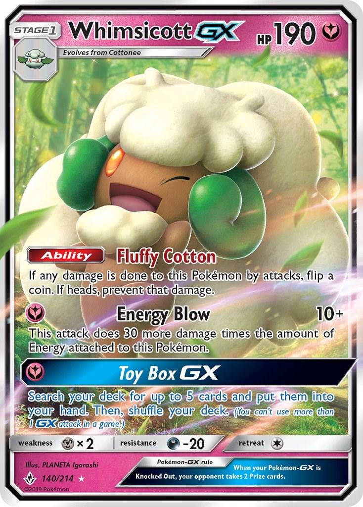 Whimsicott GX #140 Unbroken Bonds (EN)