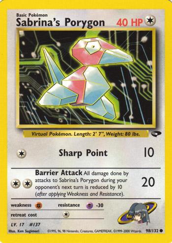 Sabrina's Porygon #098 Gym Challenge (EN)
