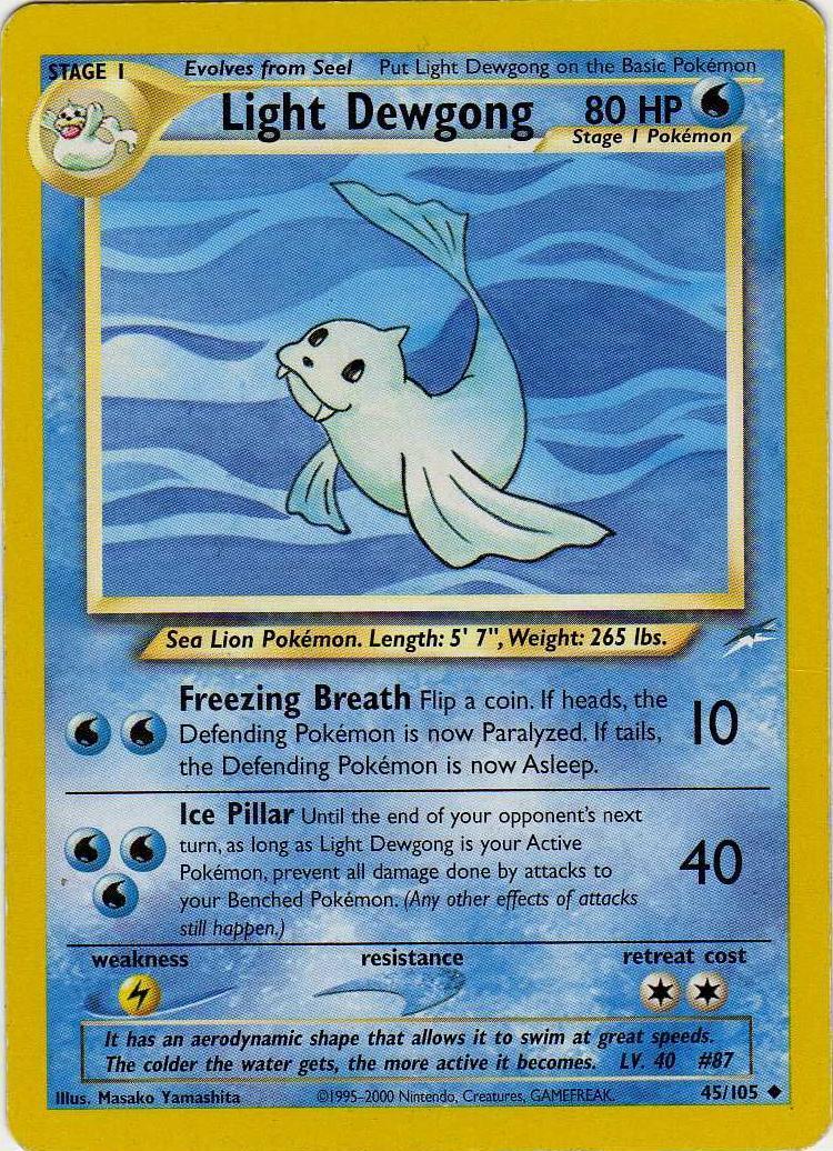 Light Dewgong #045 Neo Destiny (EN)