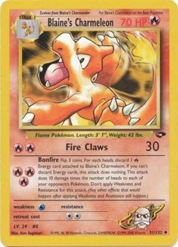 Blaine's Charmeleon #031 Gym Challenge (EN)