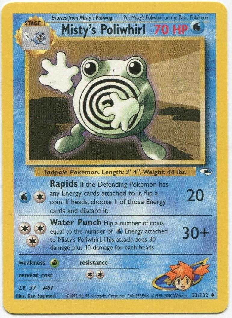 Misty's Poliwhirl #053 Gym Heroes (EN)
