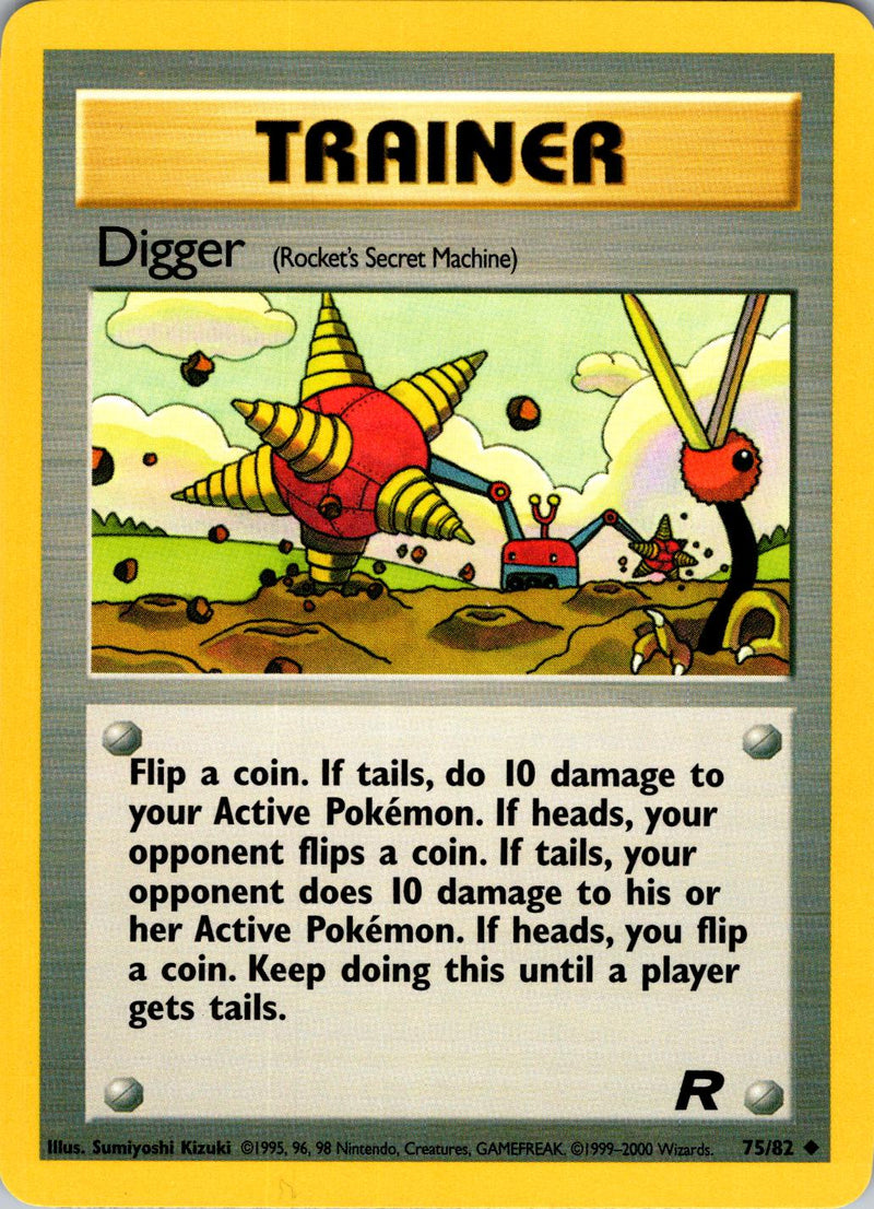 Digger (Rocket's Secret Machine) #075 Team Rocket (EN)