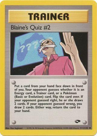 Blaine's Quiz #2 #111 Gym Challenge (EN)