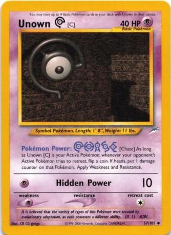 Unown C #057 Neo Destiny (EN)