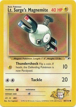 Lt. Surge's Magnemite #080 Gym Heroes (EN)