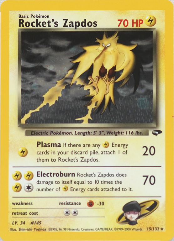 Rocket's Zapdos #015 Gym Challenge (EN)