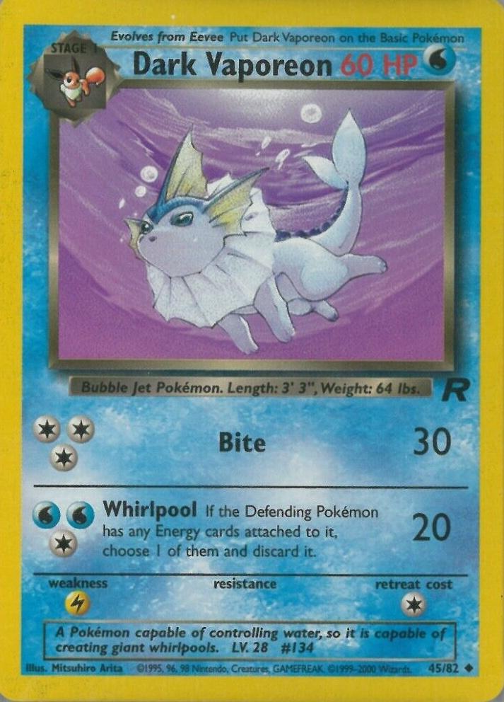 Dark Vaporeon #045 Team Rocket (EN)