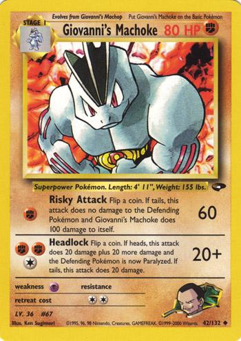 Giovanni's Machoke #042 Gym Challenge (EN)