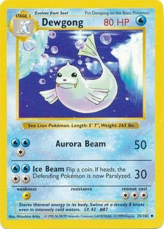 Dewgong #025 Base Set Shadowless (EN)