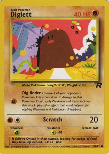 Diglett #052 Team Rocket (EN)