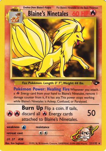 Blaine's Ninetales #021 Gym Challenge (EN)