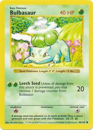 Bulbasaur #044 Base Set Shadowless (EN)