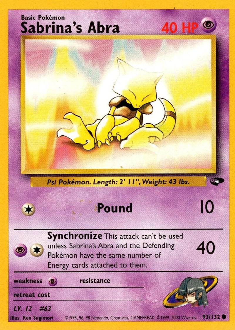 Sabrina's Abra #093 Gym Challenge (EN)