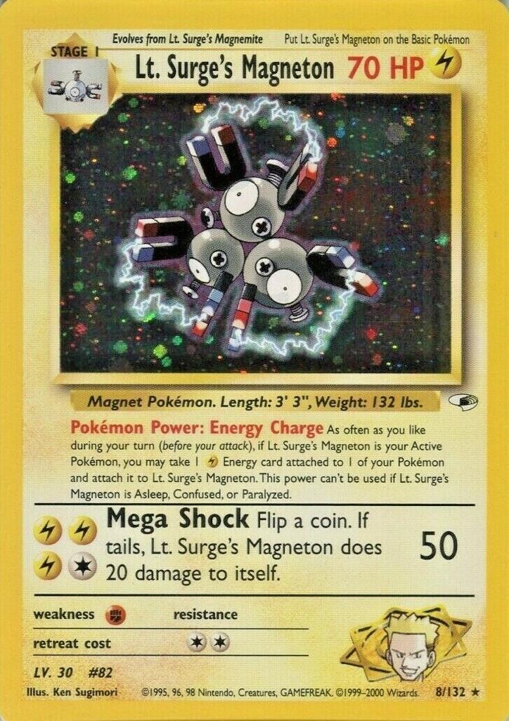 Lt. Surge's Magneton #008 Gym Heroes (EN)