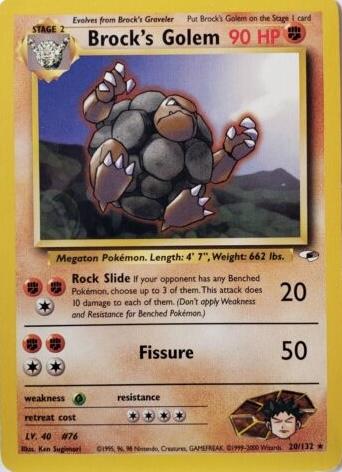 Brock's Golem #020 Gym Heroes (EN)