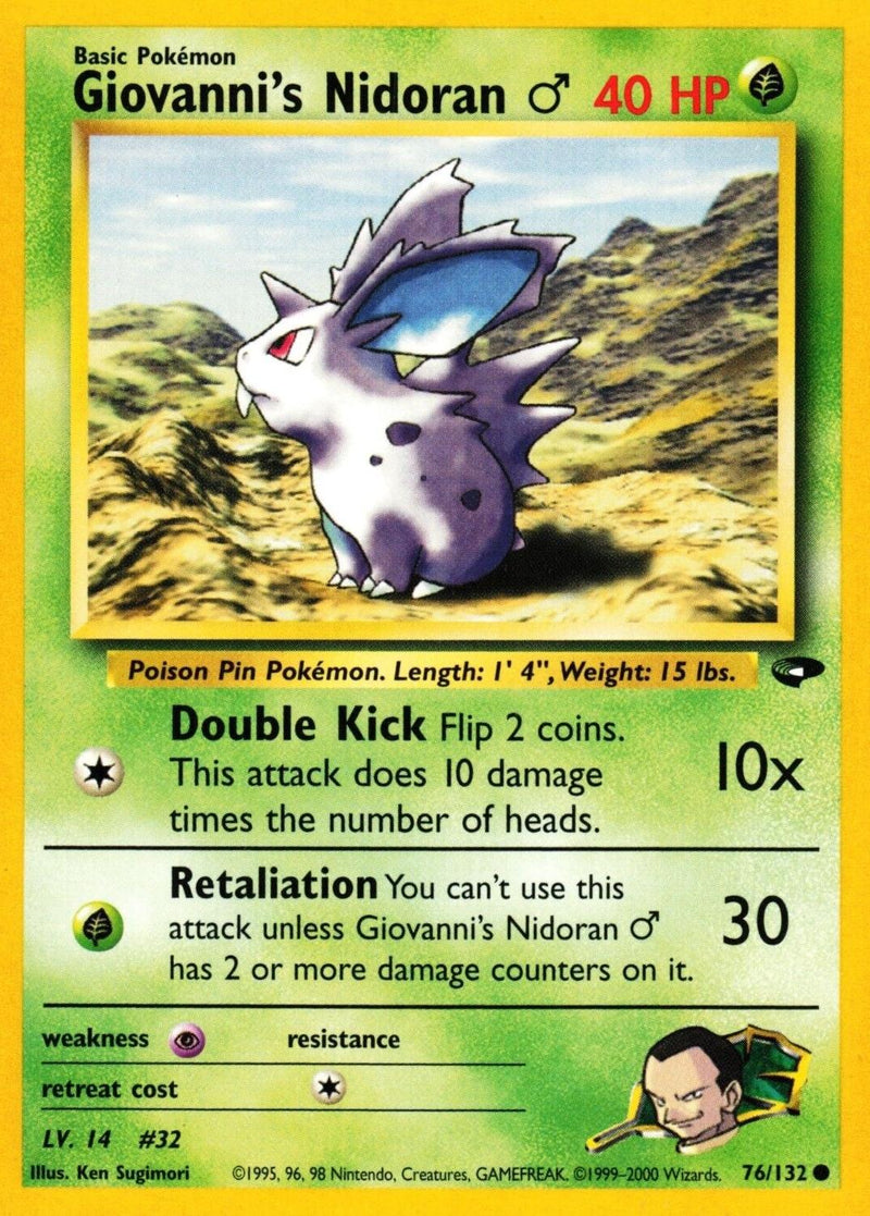 Giovanni's Nidoran m #076 Gym Challenge (EN)