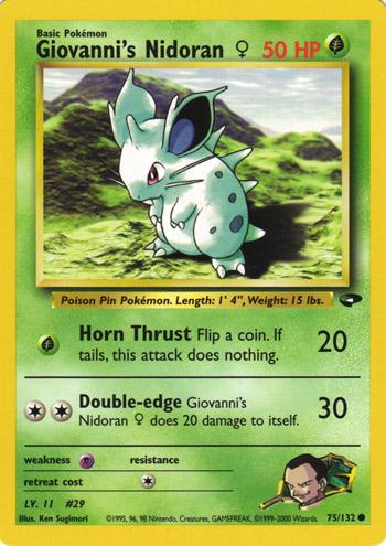 Giovanni's Nidoran f #075 Gym Challenge (EN)
