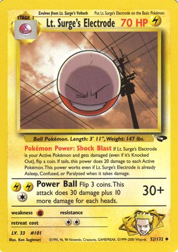 Lt. Surge's Electrode #052 Gym Challenge (EN)
