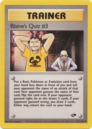 Blaine's Quiz #3 #112 Gym Challenge (EN)