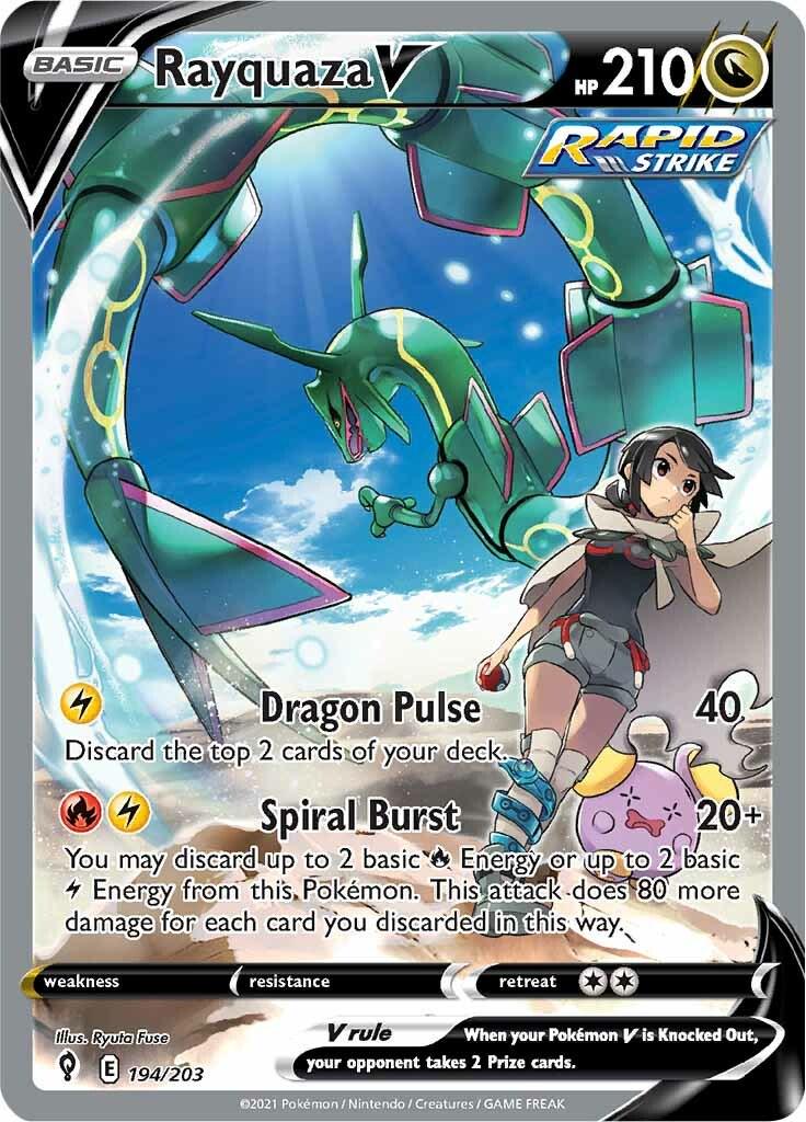 Rayquaza V #194 Evolving Skies (EN)