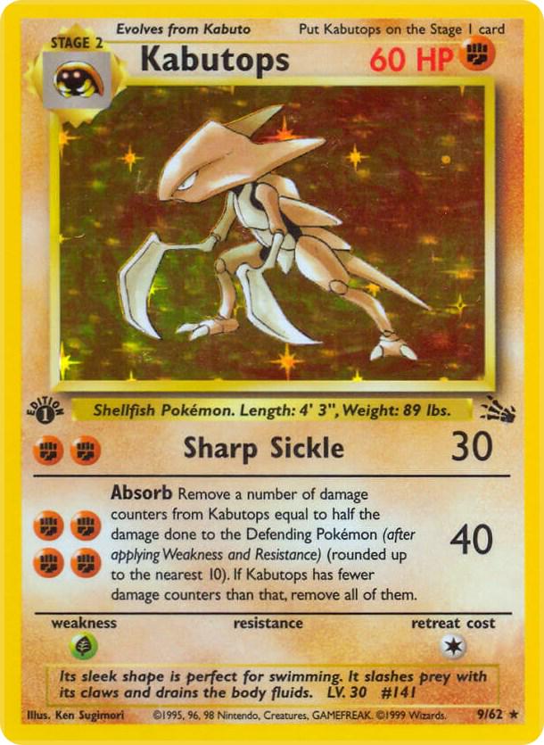 Kabutops #009 Fossil 1st Ed (EN)