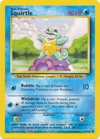 Squirtle #063 Base Set (ES)