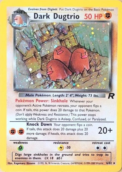 Dark Dugtrio #006 Team Rocket (EN)