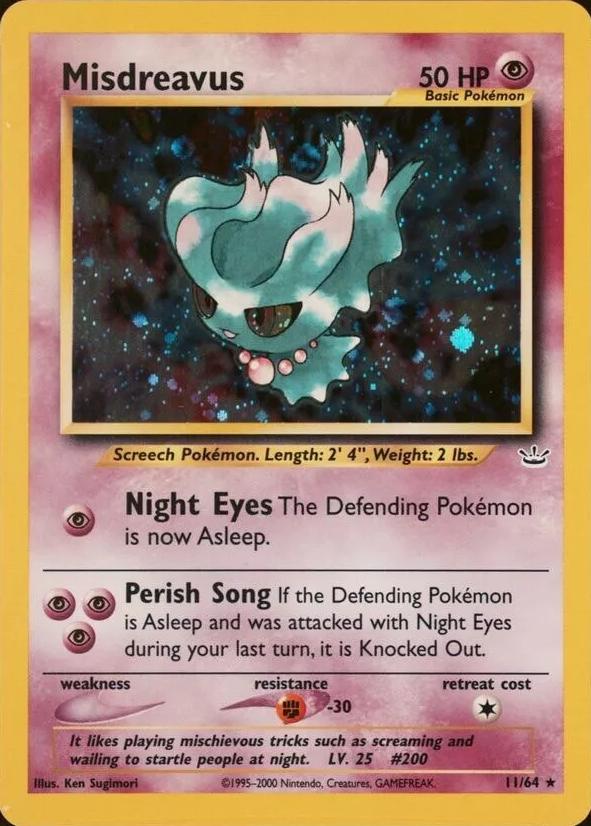 Misdreavus [Double Holo Error] #011 Neo Revelation (EN)