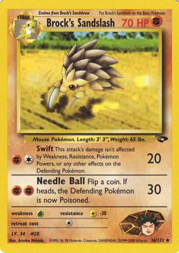Brock's Sandslash #036 Gym Challenge 1st Ed (EN)