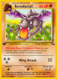 Aerodactyl #016 Fossil 1st Ed (ES)