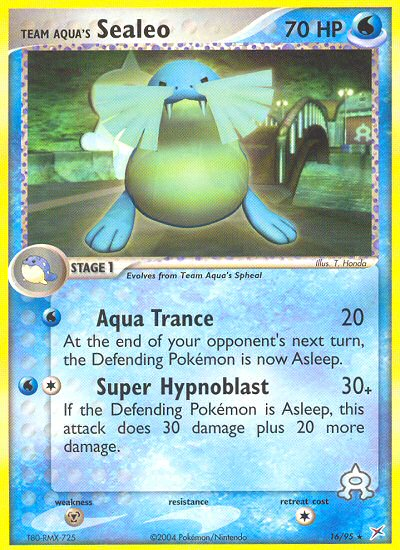 Team Aqua's Sealeo #016 Team Magma vs Team Aqua (EN)