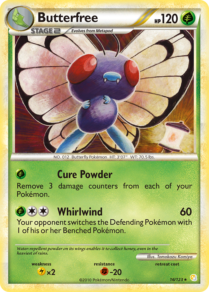 Butterfree #016 HeartGold & SoulSilver (EN)