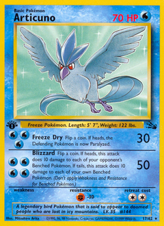 Articuno #017 Fossil 1st Ed (ES)