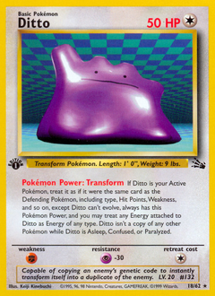 Ditto #018 Fossil 1st Ed (ES)