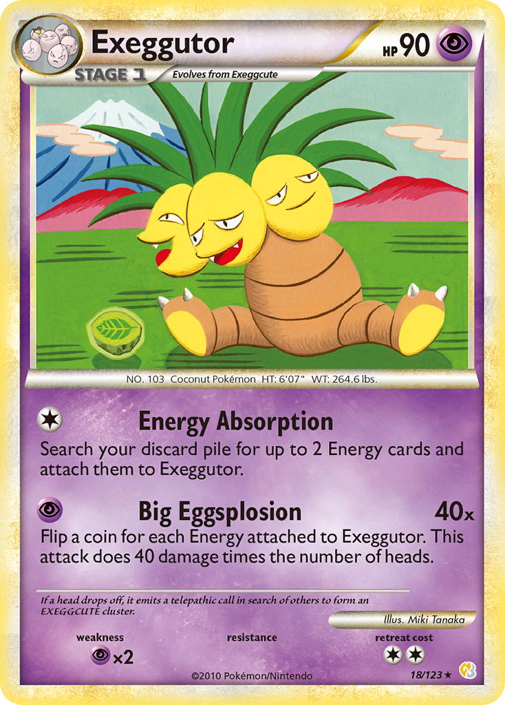 Exeggutor #018 HeartGold & SoulSilver (EN)