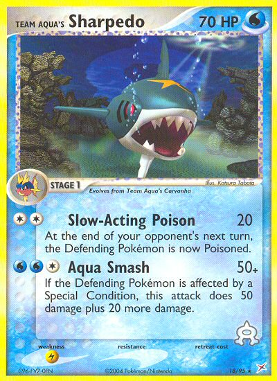 Team Aqua's Sharpedo #018 Team Magma vs Team Aqua (EN)