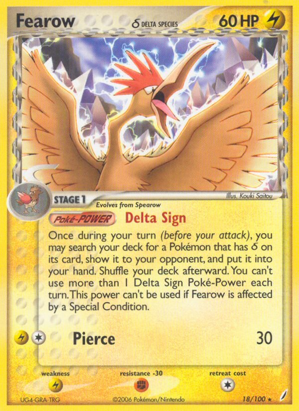 Fearow δ #018 Crystal Guardians (EN)